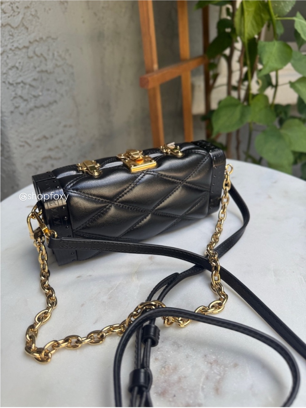 Louis Vuitton Quilted Leather Vanity Case Trunk PM Crossbody
